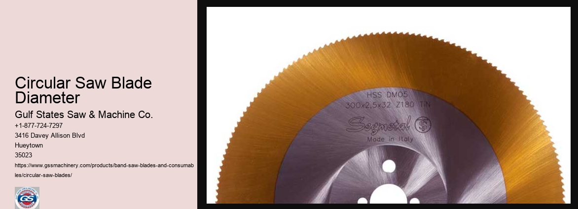 Circular Saw Blade Diameter